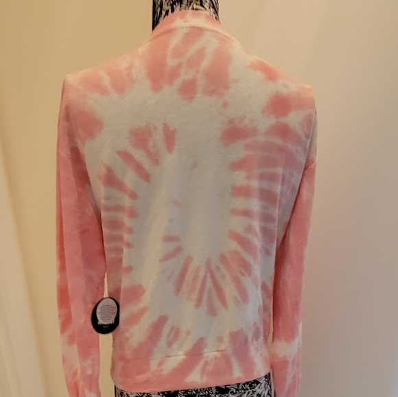 Round neck Tie dye pink sweatshirt new spring summer piece - Picture 8 of 11
